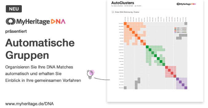 AutoClusters für DNA Matches