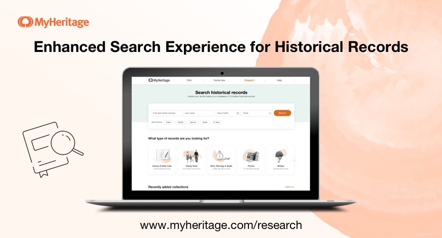 So finden Sie Datensätze mit der neuen Suchmaschine von MyHeritage