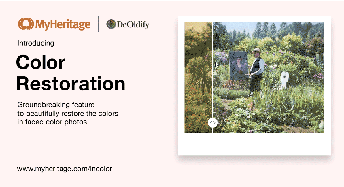 Foto-Farbwiederherstellung mit MyHeritage In Color™