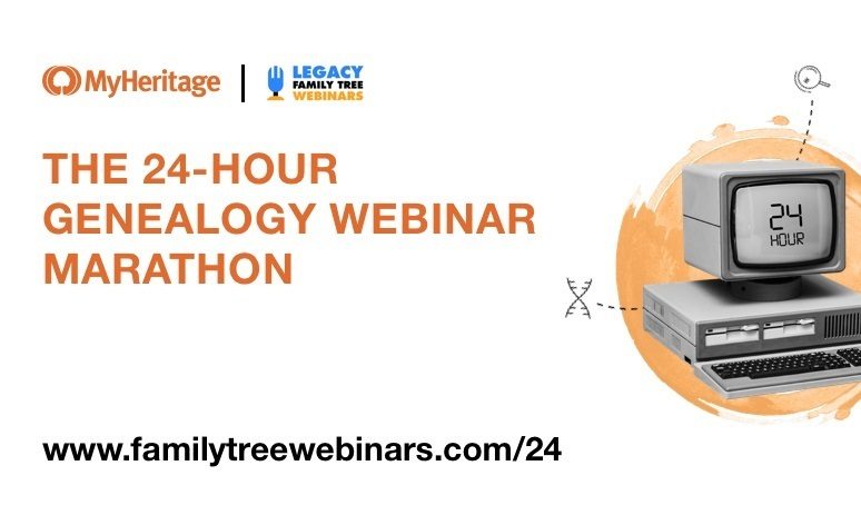 Nehmen Sie am zweiten 24-Stunden-Genealogie-Webinar-Marathon teil
