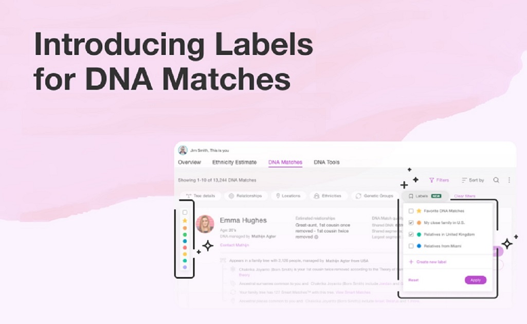 Dna Sample Label Expertenrunde - Neue DNA Labels - MyHeritage Wissensdatenbank