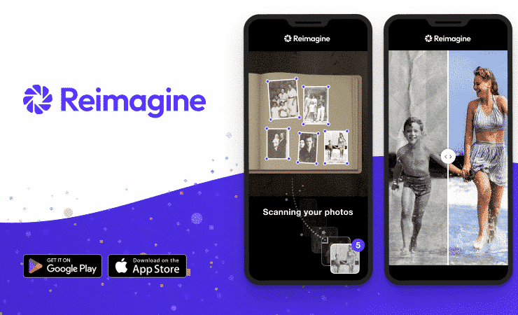 Die Reimagine App: Die beste Möglichkeit zum Scannen und Verbessern von Familienfotos