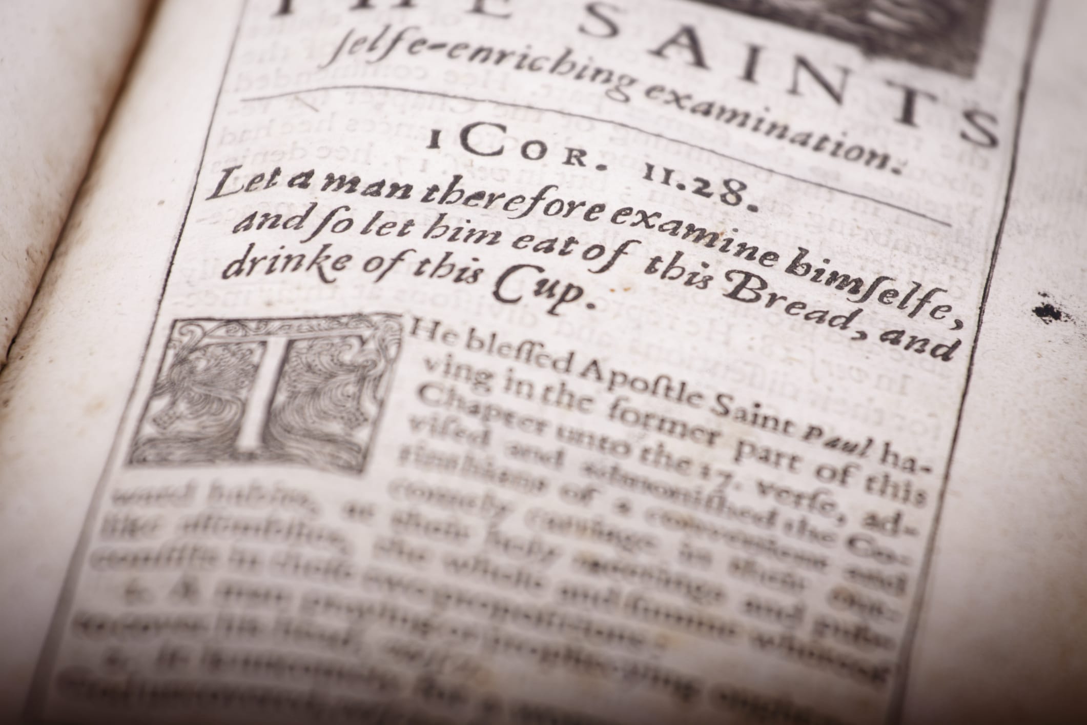 Ein christlicher Text aus dem 17. Jahrhundert in englischer Sprache, der das "lange s" enthält
